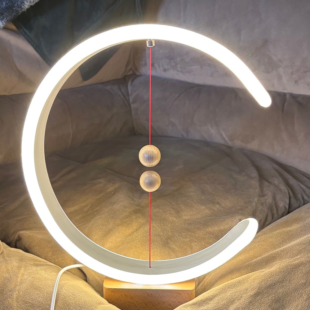 Modern White LED Balance Lamp